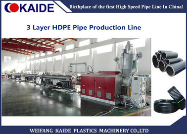 20-110mm機械KAIDEを作る3つの層の共押出しHDPEの管の生産ラインHDPEの管